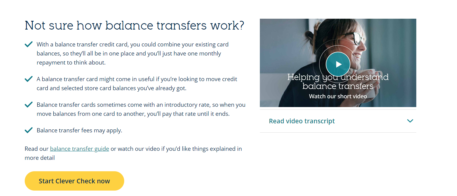 mbna balance transfer to bank account